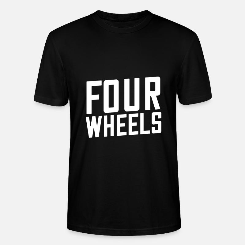 Four wheels - Stanley/Stella Unisex Bio-T-Shirt CRAFTER - Schwarz