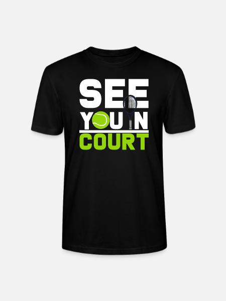 Tennisplatz - Stanley/Stella Unisex Bio-T-Shirt CRAFTER - Schwarz