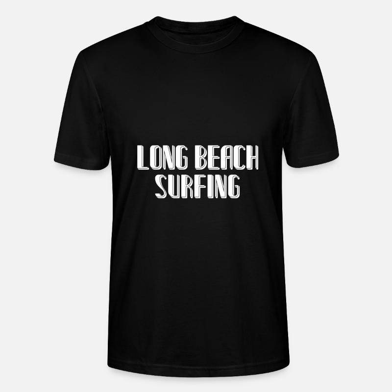 Surf sur longue plage - T-shirt bio CRAFTER Stanley Stella Unisexe - noir
