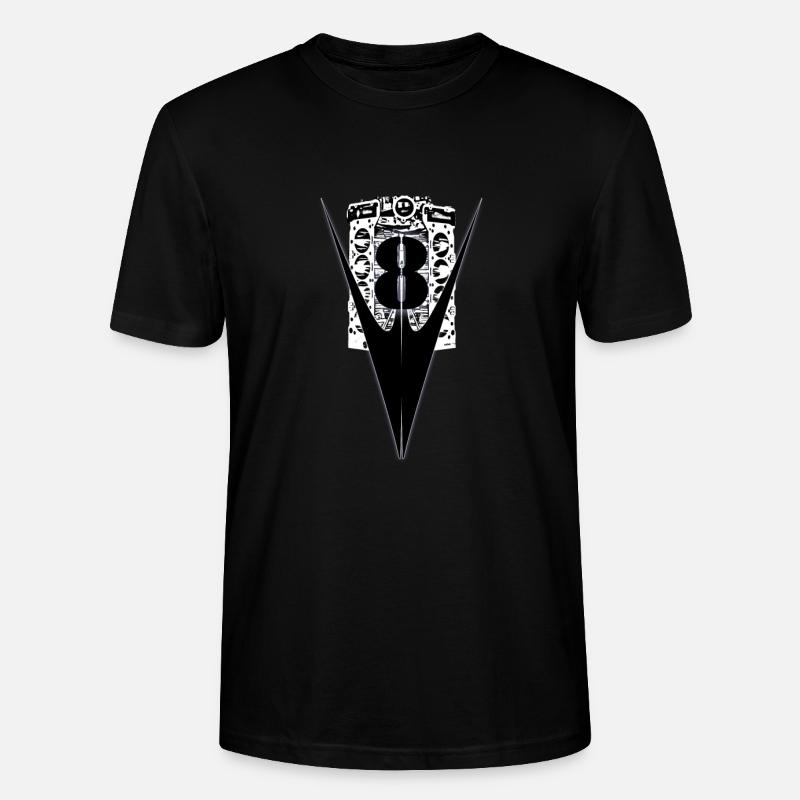 v8 - Stanley/Stella Unisex Bio-T-Shirt CRAFTER - Schwarz