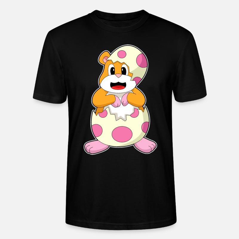 Hamster eggshell egg - Stanley/Stella CRAFTER Unisex Organic T-Shirt - black