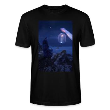 Lagan - T-shirt bio CRAFTER Stanley Stella Unisexe - noir - Devant - Alina (178cm) & Michal (187cm)