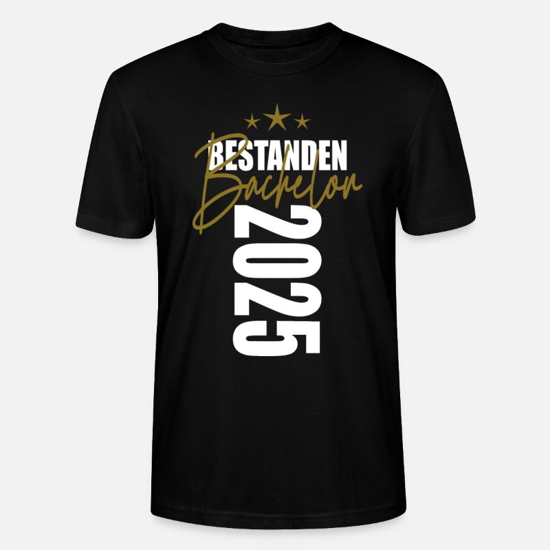 Bachelor 2025 - Stanley/Stella Unisex Bio-T-Shirt CRAFTER - Schwarz