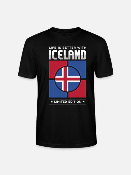 Islande - T-shirt bio CRAFTER Stanley Stella Unisexe - noir