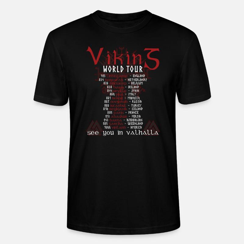 Wikinger Welttournee Valhalla - Stanley/Stella Unisex Bio-T-Shirt CRAFTER - Schwarz