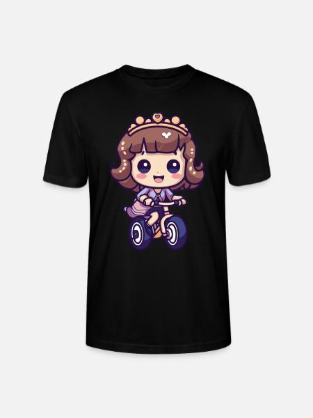 Fille De Bicyclette Mignonne - T-shirt bio CRAFTER Stanley Stella Unisexe - noir