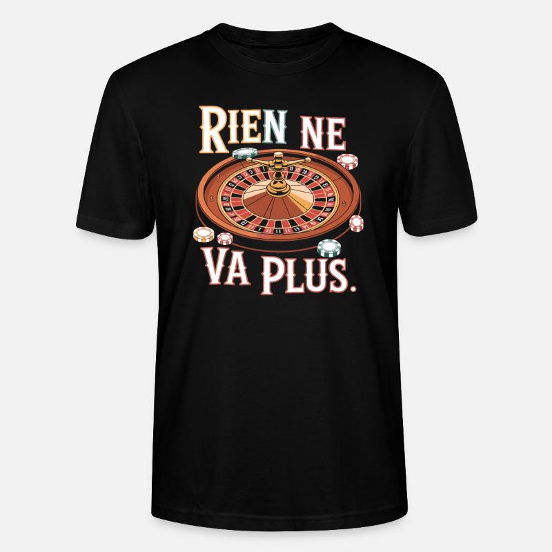 Rien ne va plus - T-shirt bio CRAFTER Stanley Stella Unisexe - noir