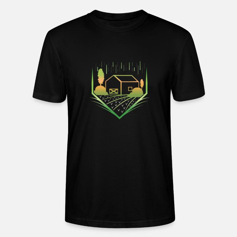 Ferme ferme - T-shirt bio CRAFTER Stanley Stella Unisexe - noir