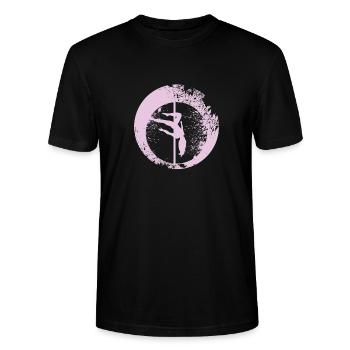 Pole Dance - Stanley/Stella Unisex Bio-T-Shirt CRAFTER - Schwarz - Vorne - Alina (178cm) & Michal (187cm)