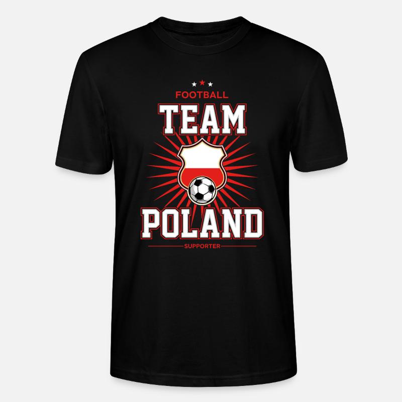 Pologne - T-shirt bio CRAFTER Stanley Stella Unisexe - noir