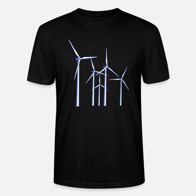Windräder - Stanley/Stella Unisex Bio-T-Shirt CRAFTER - Schwarz