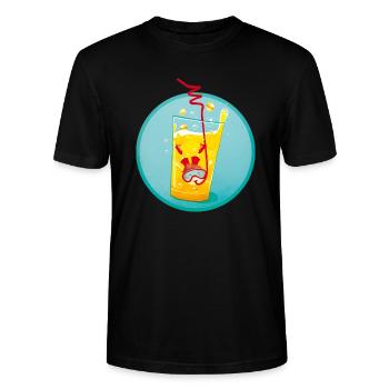 Lieblingslimo - Stanley/Stella Unisex Bio-T-Shirt CRAFTER - Schwarz - Vorne - Alina (178cm) & Michal (187cm)