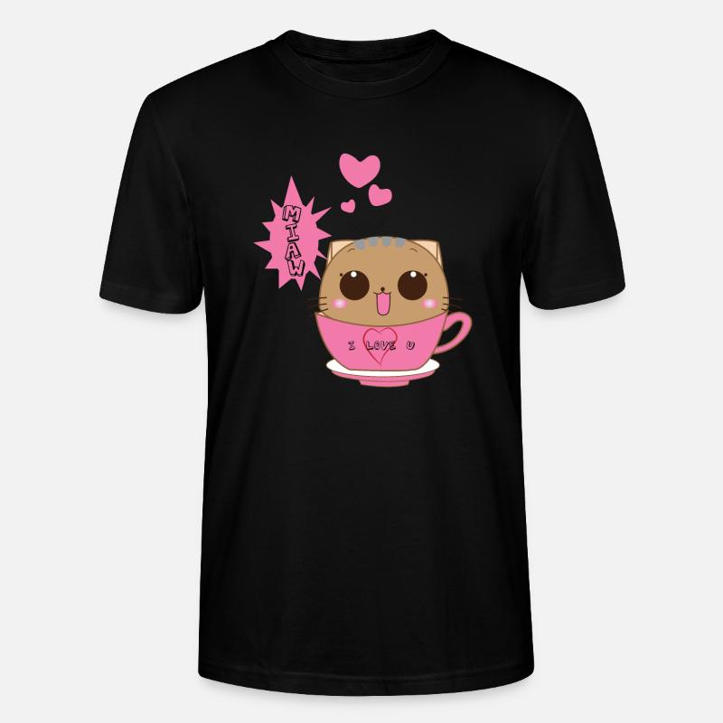 Chat Mignon - T-shirt bio CRAFTER Stanley Stella Unisexe - noir