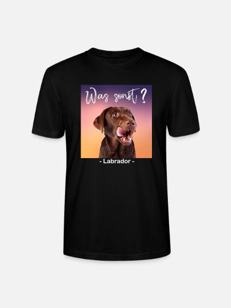 Was sonst brauner Labrador - Stanley/Stella Unisex Bio-T-Shirt CRAFTER - Schwarz