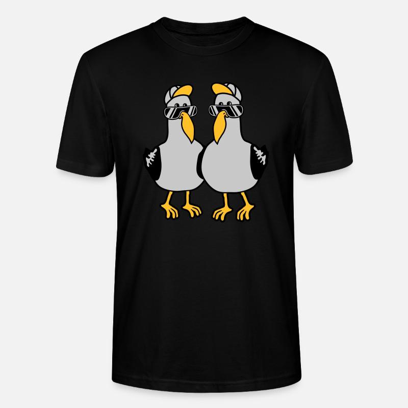 2 Möwen Team Freunde - Stanley/Stella Unisex Bio-T-Shirt CRAFTER - Schwarz