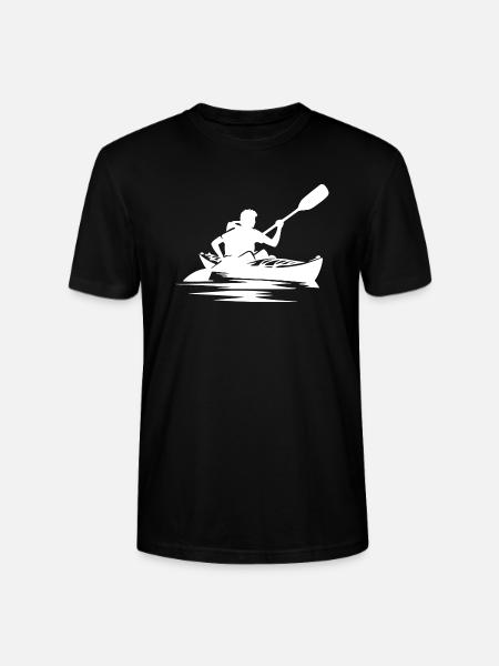 River kajak båd afslapning udstyr - Stanley Stella CRAFTER unisex økologisk-T-shirt - sort