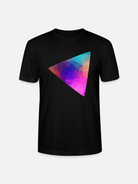 Dreieck bunt - Stanley/Stella Unisex Bio-T-Shirt CRAFTER - Schwarz