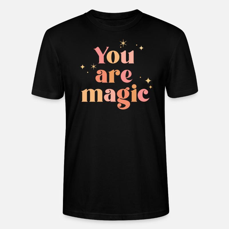 Du bist magisch - Stanley/Stella Unisex Bio-T-Shirt CRAFTER - Schwarz