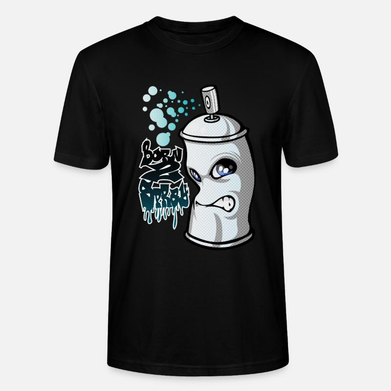 Spray und Graffiti - Stanley/Stella Unisex Bio-T-Shirt CRAFTER - Schwarz