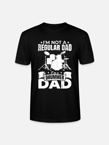 I'm a drummer dad - Stanley/Stella CRAFTER Unisex Organic T-Shirt - black