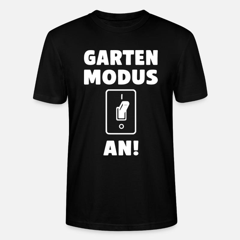 Garten Modus an! - Stanley/Stella Unisex Bio-T-Shirt CRAFTER - Schwarz