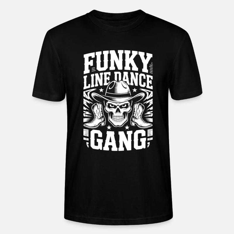 Funky Line Dance Gang - Stanley/Stella Unisex Bio-T-Shirt CRAFTER - Schwarz