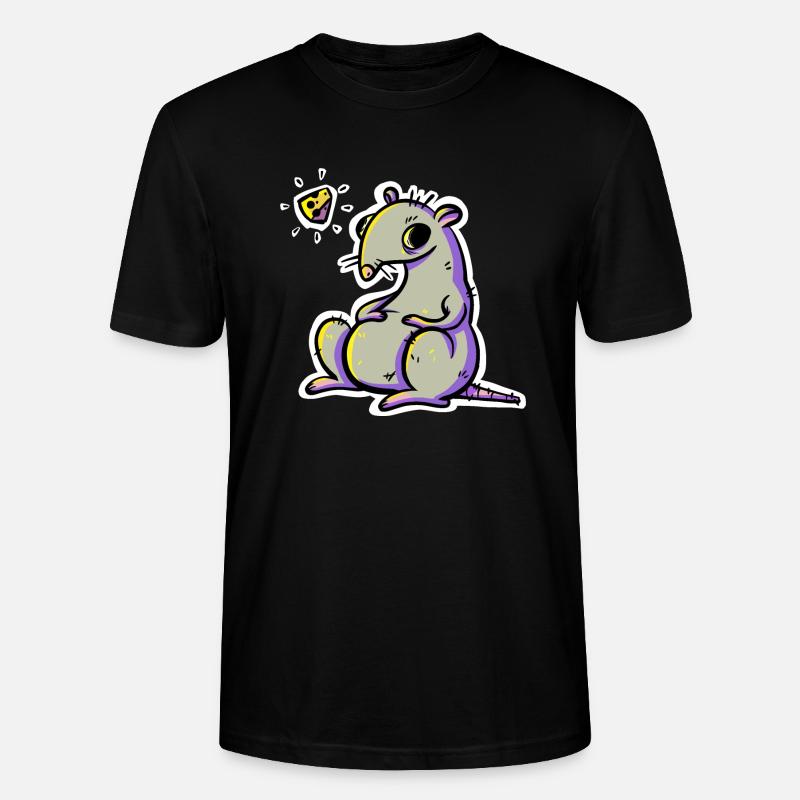Hungrige Ratte - Stanley/Stella Unisex Bio-T-Shirt CRAFTER - Schwarz