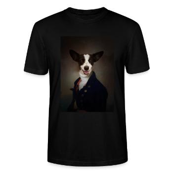 Doggy Empire - Stanley/Stella CRAFTER Unisex Organic T-Shirt - black - Front - Alina (178cm) & Michal (187cm)