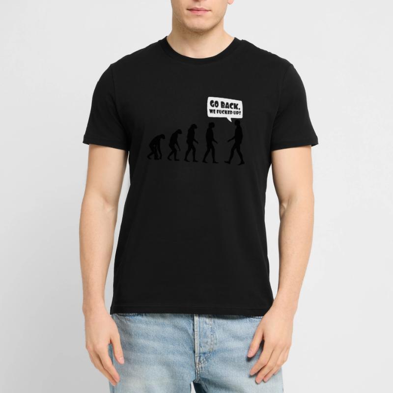 Evolution fucked up - Evolution verkackt Stanley/Stella Unisex Bio-T-Shirt CRAFTER