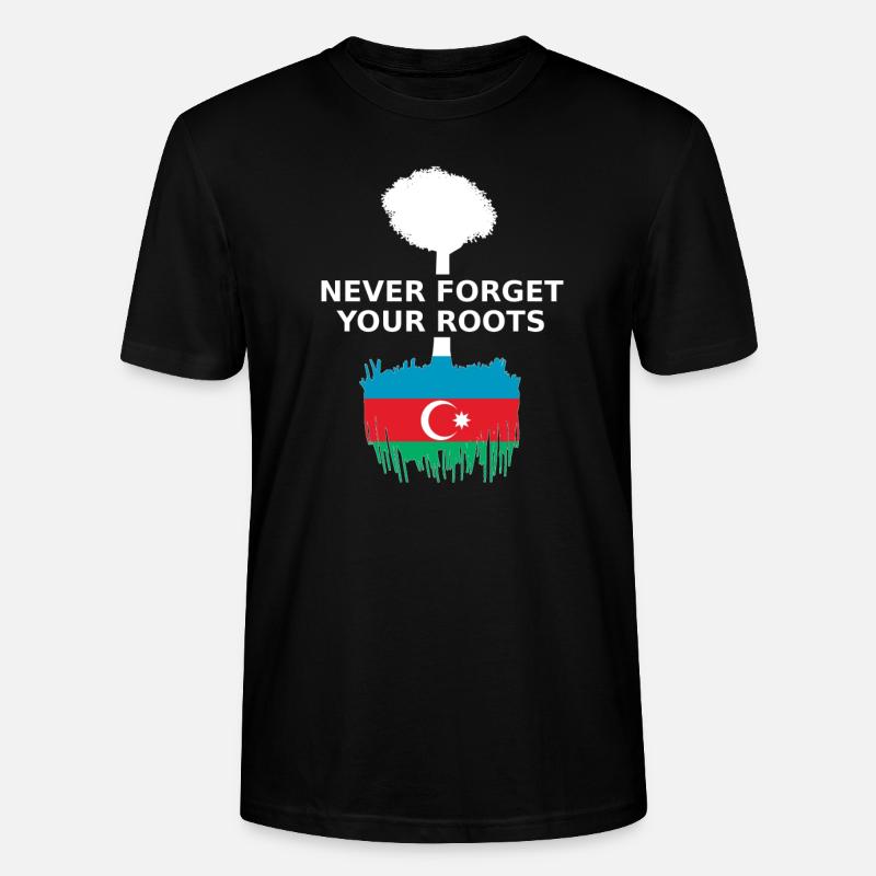 Aserbaidschan Azerbaijan Roots - Stanley/Stella Unisex Bio-T-Shirt CRAFTER - Schwarz