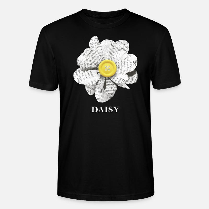 Fleur de marguerite - T-shirt bio CRAFTER Stanley Stella Unisexe - noir