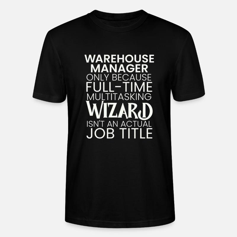 Warehouse Manager multitasking Wizard - Stanley/Stella Unisex Bio-T-Shirt CRAFTER - Schwarz