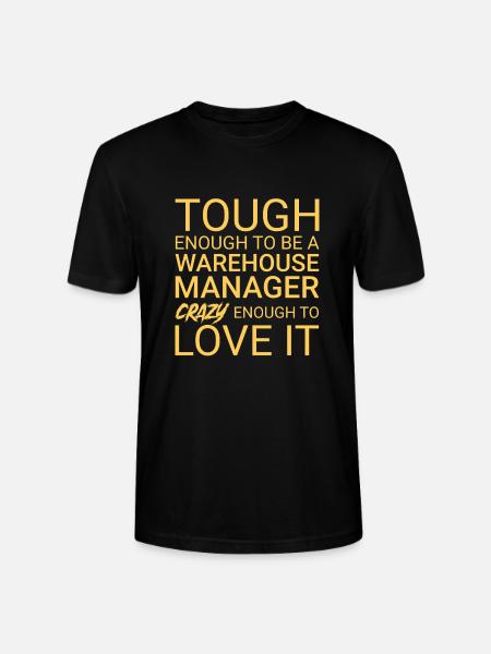 Warehouse Manager Crazy - Stanley/Stella CRAFTER Unisex Organic T-Shirt - black
