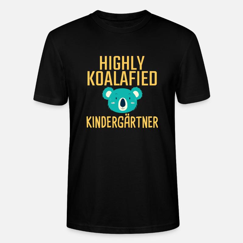 Kindergärtner Koalafied - Stanley/Stella Unisex Bio-T-Shirt CRAFTER - Schwarz