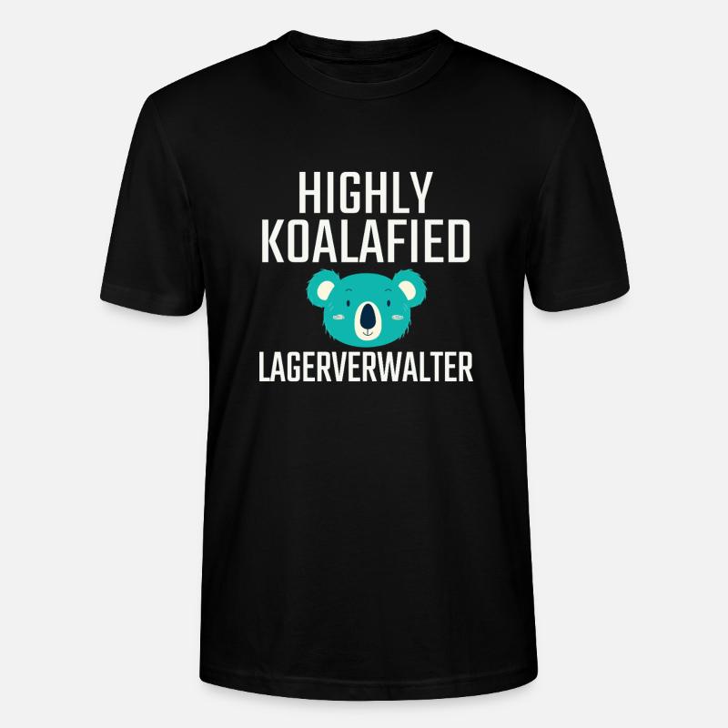Lagerverwalter Koalafied - Stanley/Stella Unisex Bio-T-Shirt CRAFTER - Schwarz