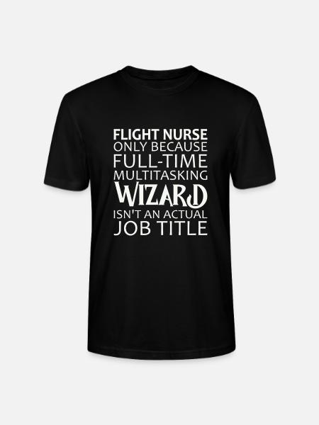 Flight Nurse Wizard Luftrettung - Stanley/Stella Unisex Bio-T-Shirt CRAFTER - Schwarz
