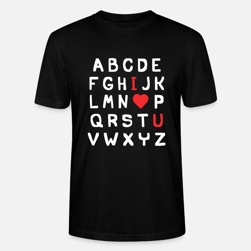 Ich liebe dich - Stanley/Stella Unisex Bio-T-Shirt CRAFTER - Schwarz