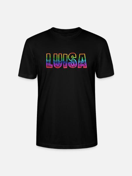luisa rs regenbogen - Stanley/Stella Unisex Bio-T-Shirt CRAFTER - Schwarz