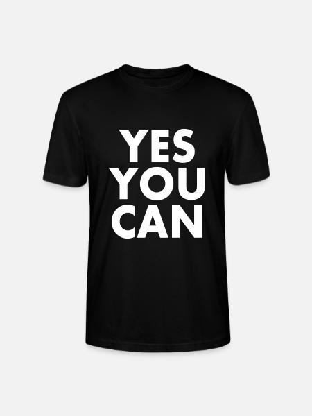Yes you can - Stanley/Stella Unisex Bio-T-Shirt CRAFTER - Schwarz