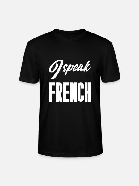 I speak french - Stanley/Stella CRAFTER Unisex Organic T-Shirt - black