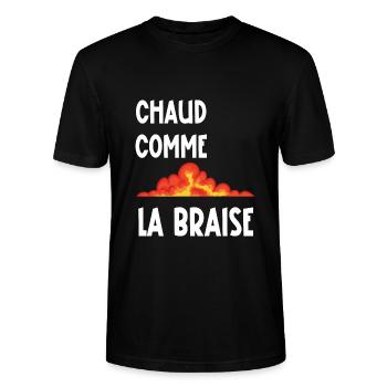 chaud comme la braise - T-shirt bio CRAFTER Stanley Stella Unisexe - noir - Devant - Alina (178cm) & Michal (187cm)