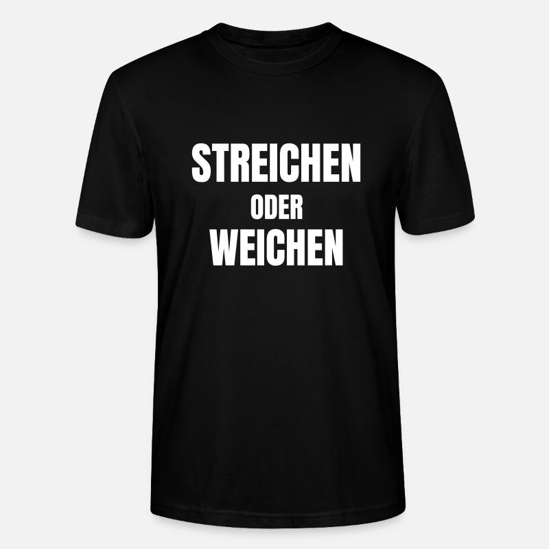 Steichen oder weichen! - Stanley/Stella Unisex Bio-T-Shirt CRAFTER - Schwarz