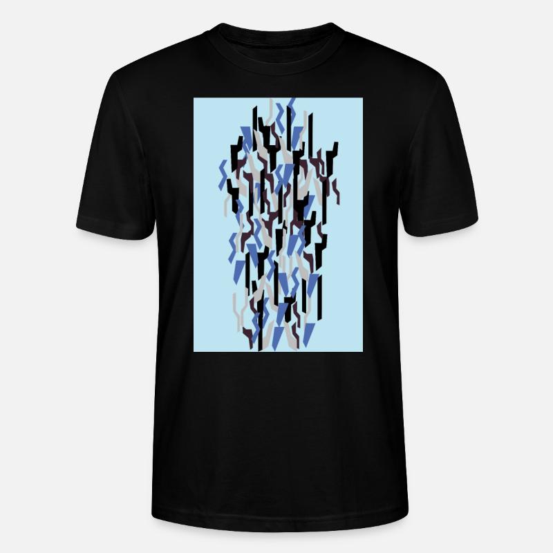 Camouflage Kunst Hellblau Gaming - Stanley/Stella Unisex Bio-T-Shirt CRAFTER - Schwarz