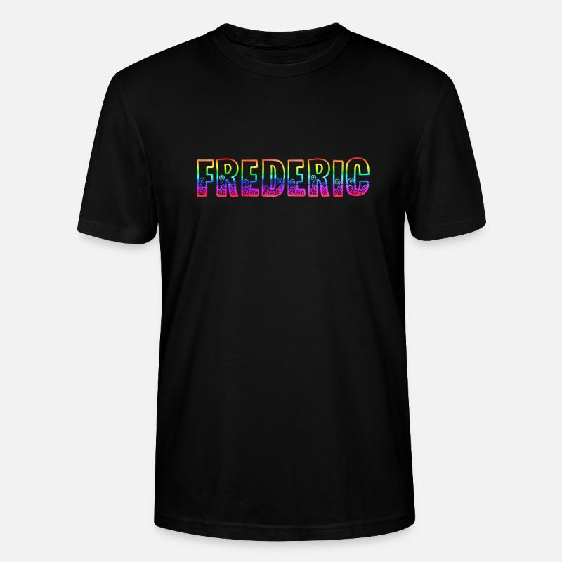 frederic rs regenbogen - Stanley/Stella Unisex Bio-T-Shirt CRAFTER - Schwarz