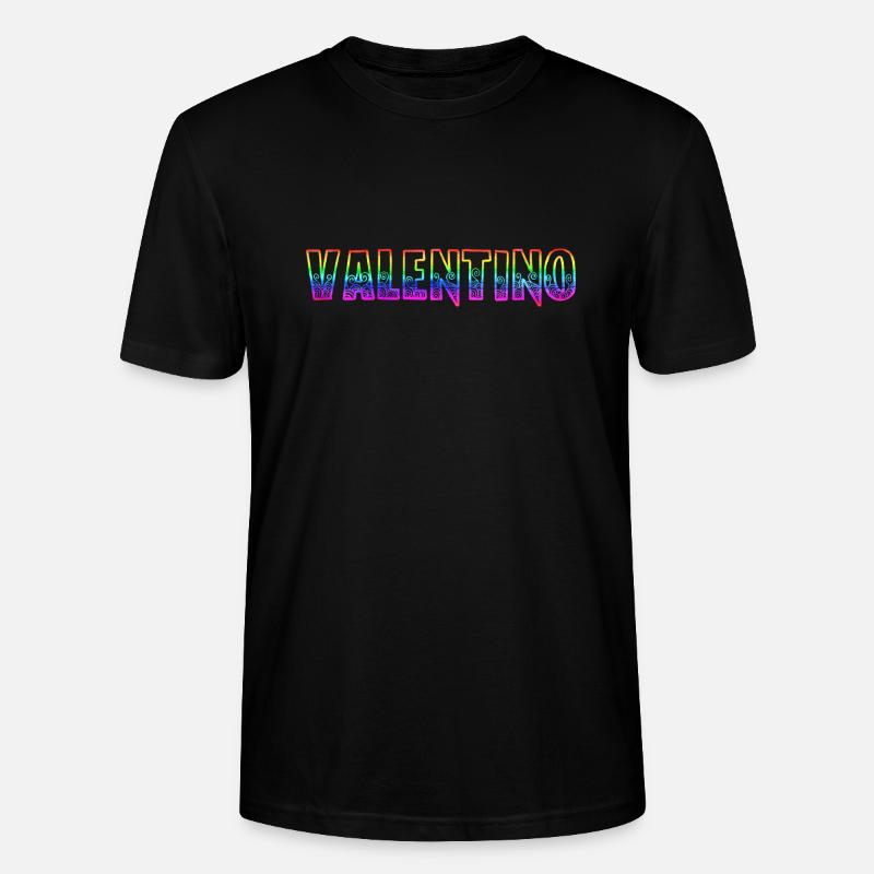 valentino rs regenbogen - Stanley/Stella Unisex Bio-T-Shirt CRAFTER - Schwarz
