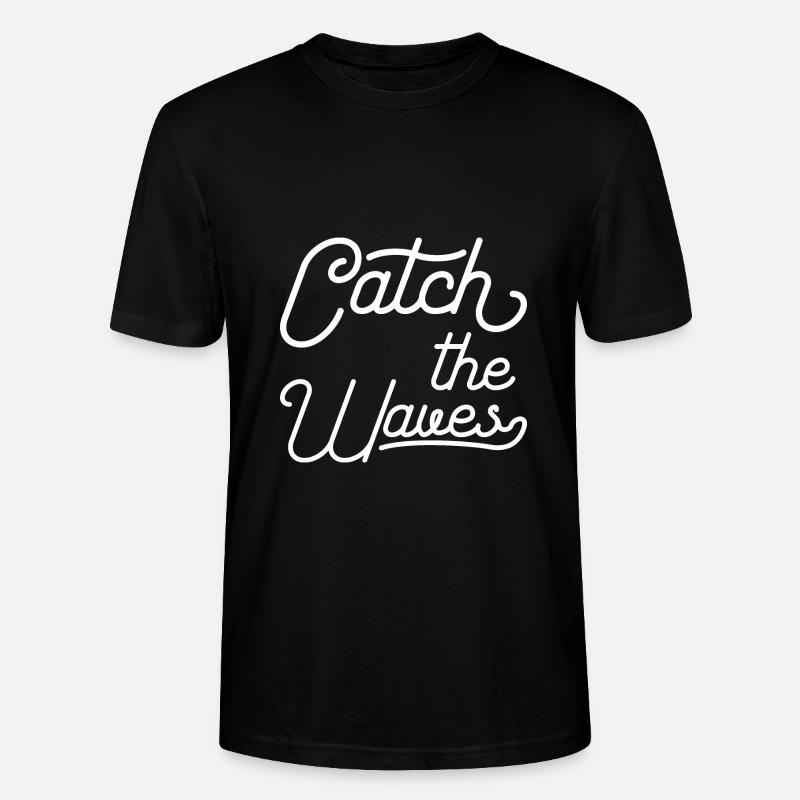 Attrapez les vagues - T-shirt bio CRAFTER Stanley Stella Unisexe - noir