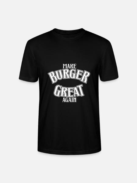 Make Burger great again - Stanley/Stella CRAFTER Unisex Organic T-Shirt - black