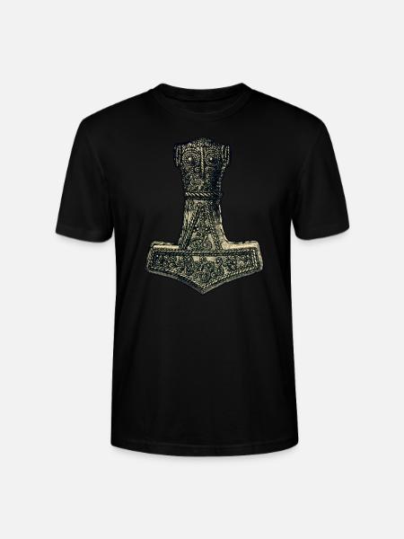 Original Thors Hammer Wikinger Keltisches Symbol - Stanley/Stella Unisex Bio-T-Shirt CRAFTER - Schwarz