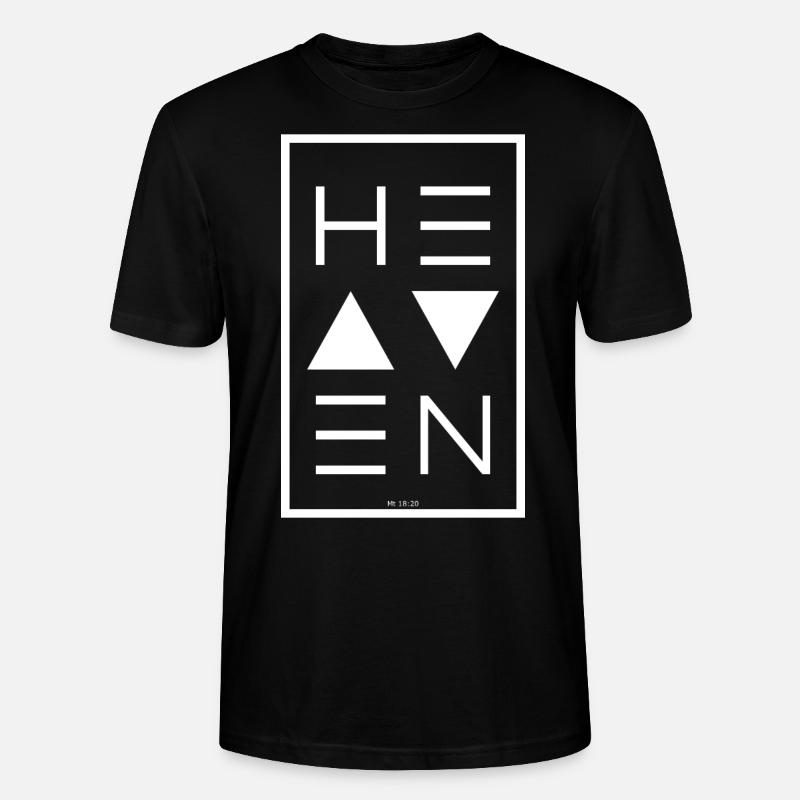 Ciel BLANC - T-shirt bio CRAFTER Stanley Stella Unisexe - noir