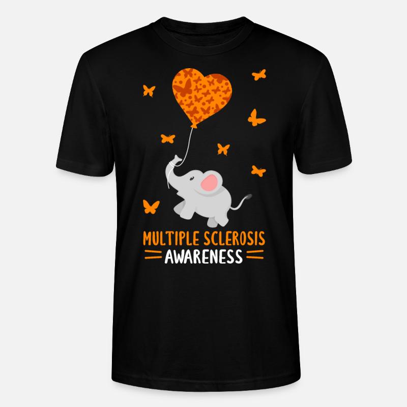 Multiple Sclerosis Awareness - Stanley/Stella Unisex Bio-T-Shirt CRAFTER - Schwarz